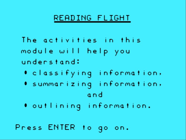 reading flight 1